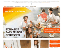 Tablet Screenshot of morgengold.at